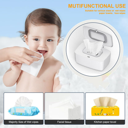 Wipes Dispenser, Wipe Holder for Baby, Refillable Wipe Container, Large Capacity, Lengthen, Fit for Most Standard Baby Wipe