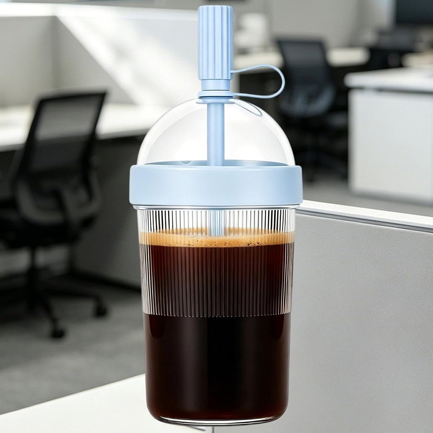 17oz Drink Mug With Lids & Straw, Reusable Water Bottle | 17oz Drink Mug with Lids | Bubble Tea Mug | for Women Men Travelers Students Home Office Gym Travel Picnic Camping Beach
