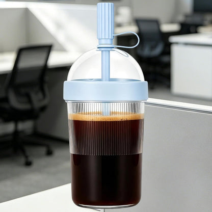 17oz Drink Mug With Lids & Straw, Reusable Water Bottle | 17oz Drink Mug with Lids | Bubble Tea Mug | for Women Men Travelers Students Home Office Gym Travel Picnic Camping Beach