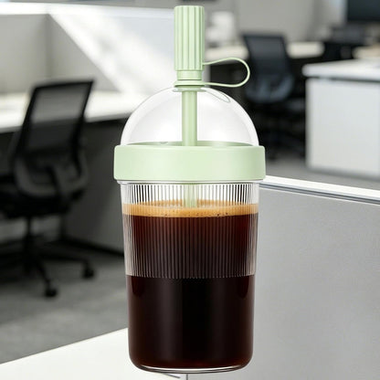 17oz Drink Mug With Lids & Straw, Reusable Water Bottle | 17oz Drink Mug with Lids | Bubble Tea Mug | for Women Men Travelers Students Home Office Gym Travel Picnic Camping Beach