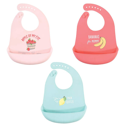 Unisex Baby Silicone Bibs, Sweetest Cupcake, One Size