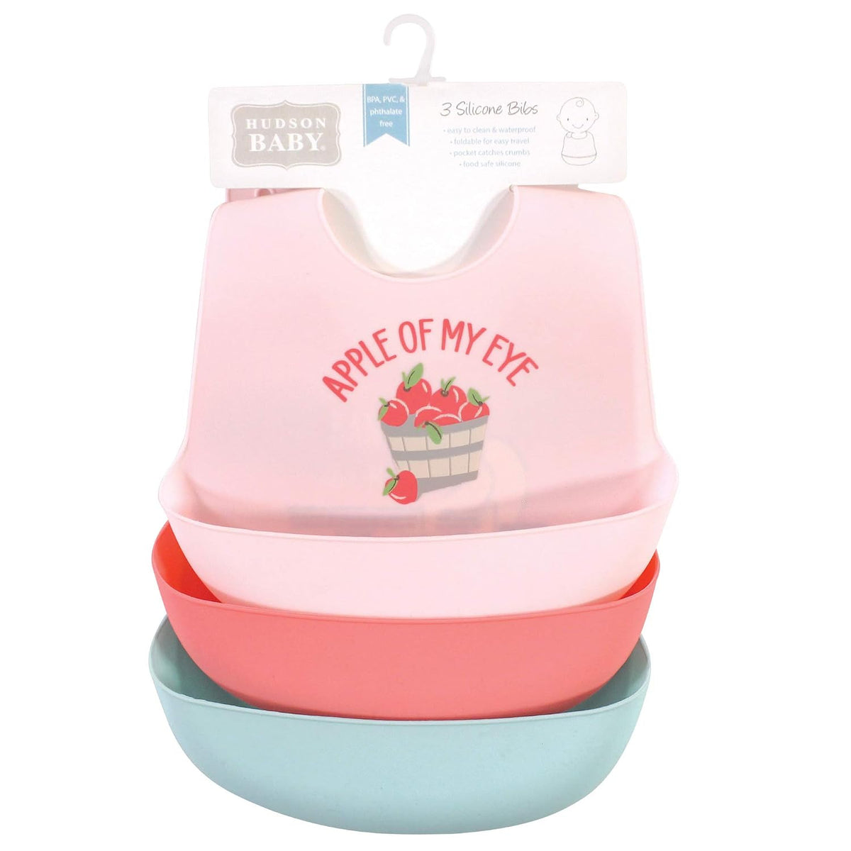 Unisex Baby Silicone Bibs, Sweetest Cupcake, One Size