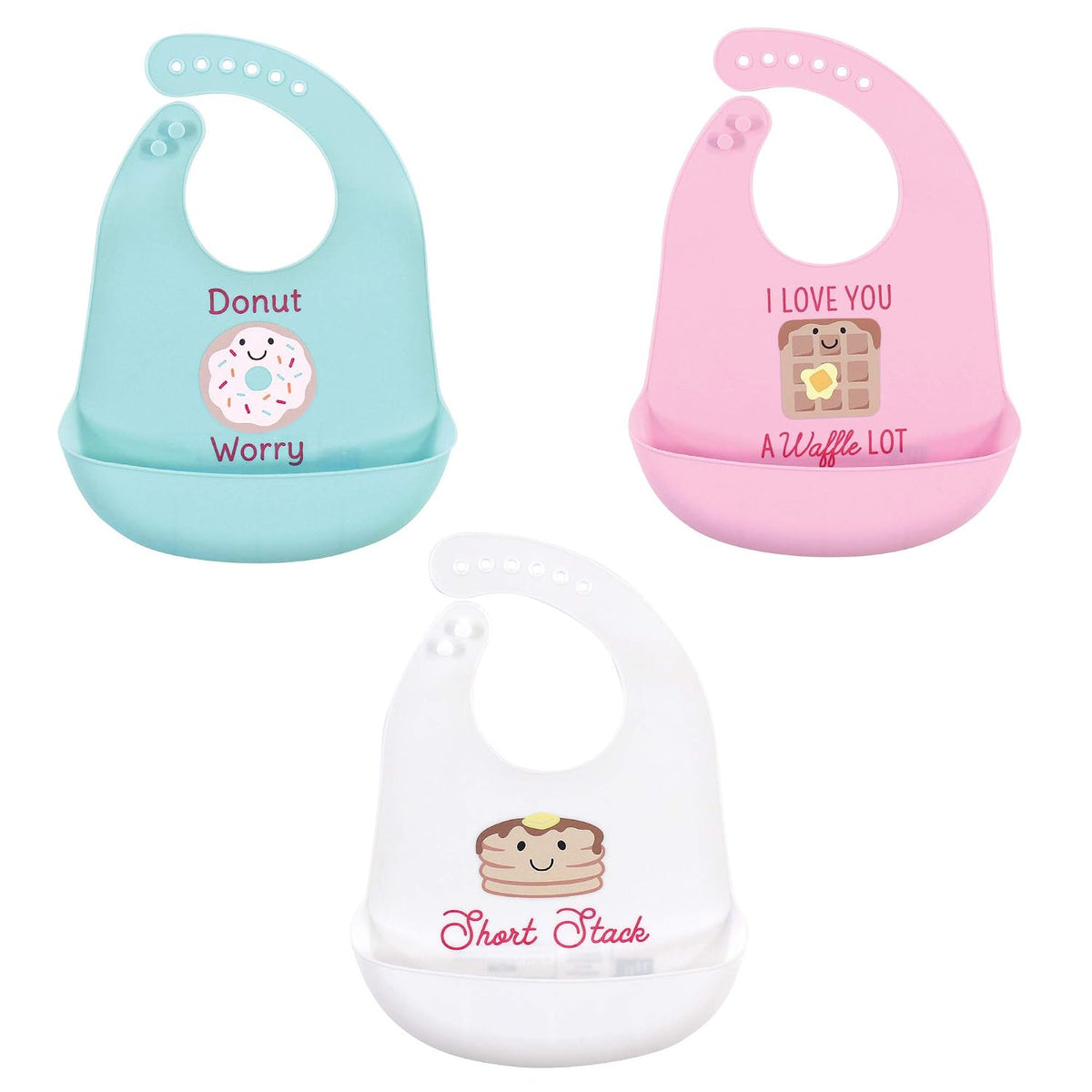 Unisex Baby Silicone Bibs, Sweetest Cupcake, One Size