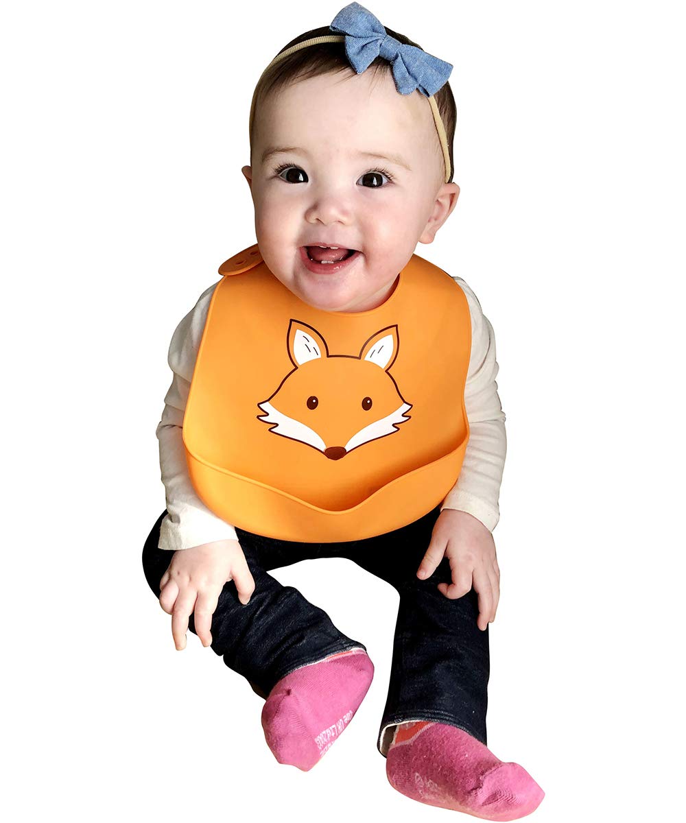 Unisex Baby Silicone Bibs, Sweetest Cupcake, One Size