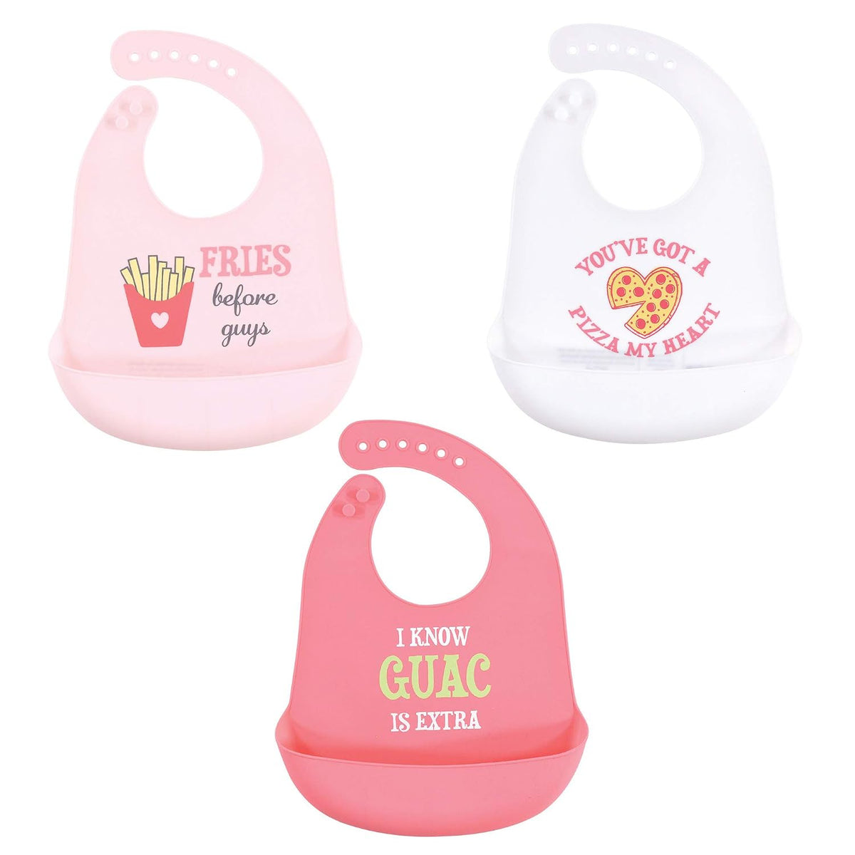 Unisex Baby Silicone Bibs, Sweetest Cupcake, One Size