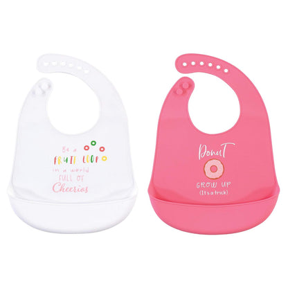 Unisex Baby Silicone Bibs, Sweetest Cupcake, One Size