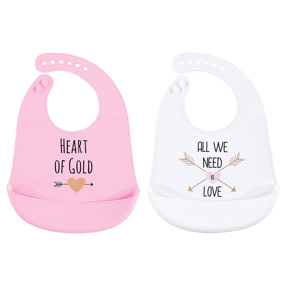 Unisex Baby Silicone Bibs, Sweetest Cupcake, One Size