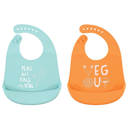 Unisex Baby Silicone Bibs, Sweetest Cupcake, One Size