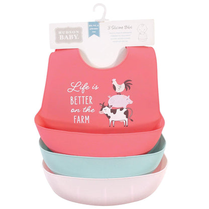 Unisex Baby Silicone Bibs, Sweetest Cupcake, One Size
