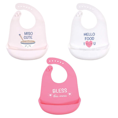 Unisex Baby Silicone Bibs, Sweetest Cupcake, One Size