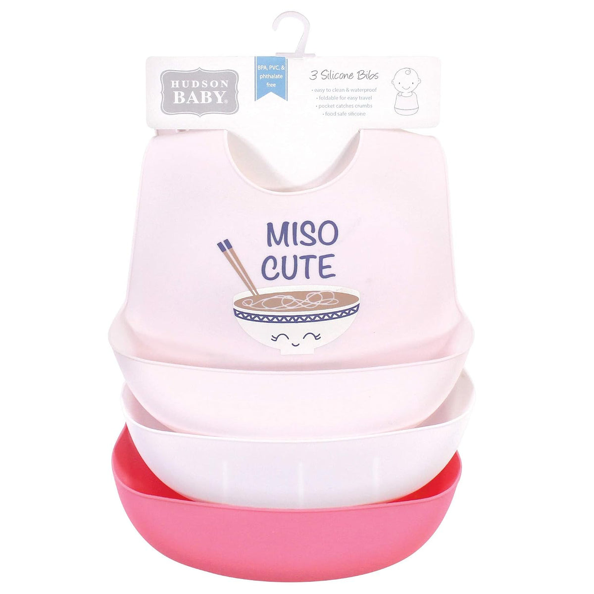 Unisex Baby Silicone Bibs, Sweetest Cupcake, One Size