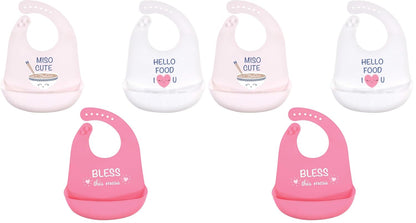 Unisex Baby Silicone Bibs, Sweetest Cupcake, One Size