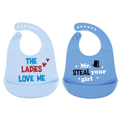 Unisex Baby Silicone Bibs, Sweetest Cupcake, One Size