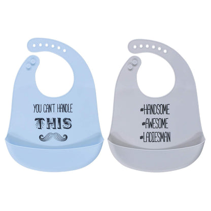 Unisex Baby Silicone Bibs, Sweetest Cupcake, One Size
