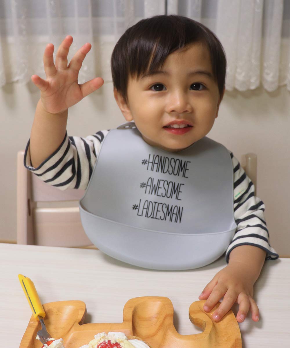 Unisex Baby Silicone Bibs, Sweetest Cupcake, One Size
