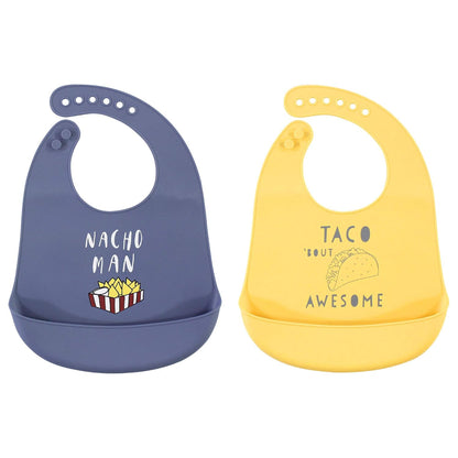 Unisex Baby Silicone Bibs, Sweetest Cupcake, One Size