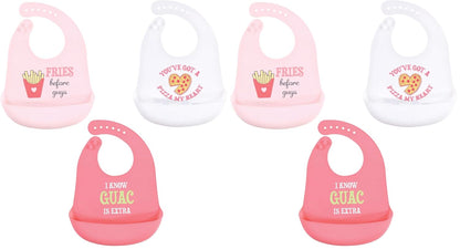 Unisex Baby Silicone Bibs, Sweetest Cupcake, One Size