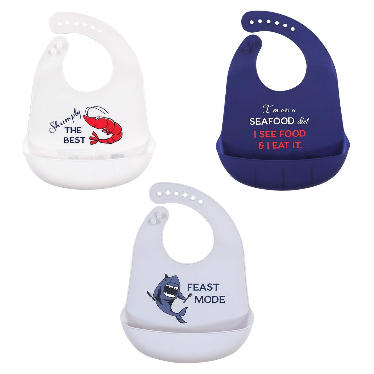 Unisex Baby Silicone Bibs, Sweetest Cupcake, One Size
