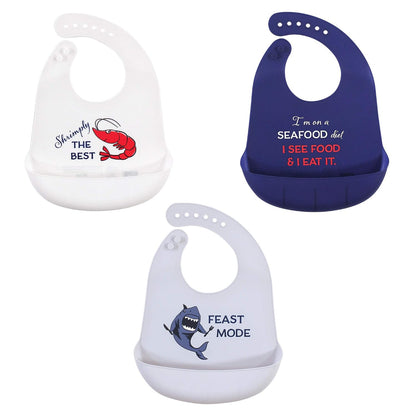 Unisex Baby Silicone Bibs, Sweetest Cupcake, One Size