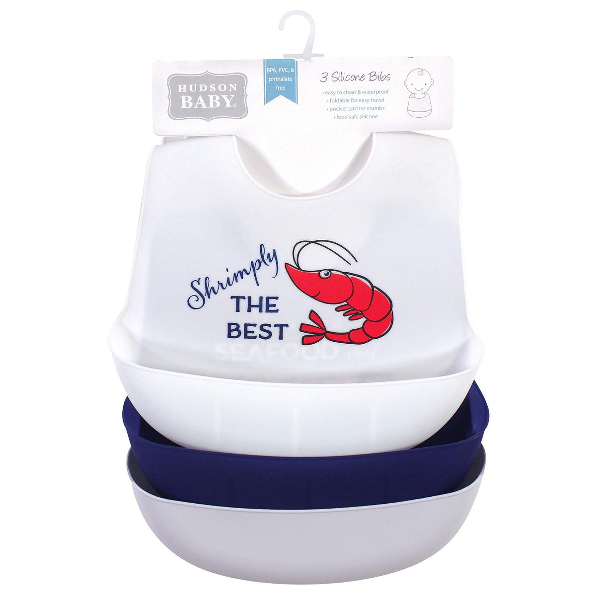 Unisex Baby Silicone Bibs, Sweetest Cupcake, One Size