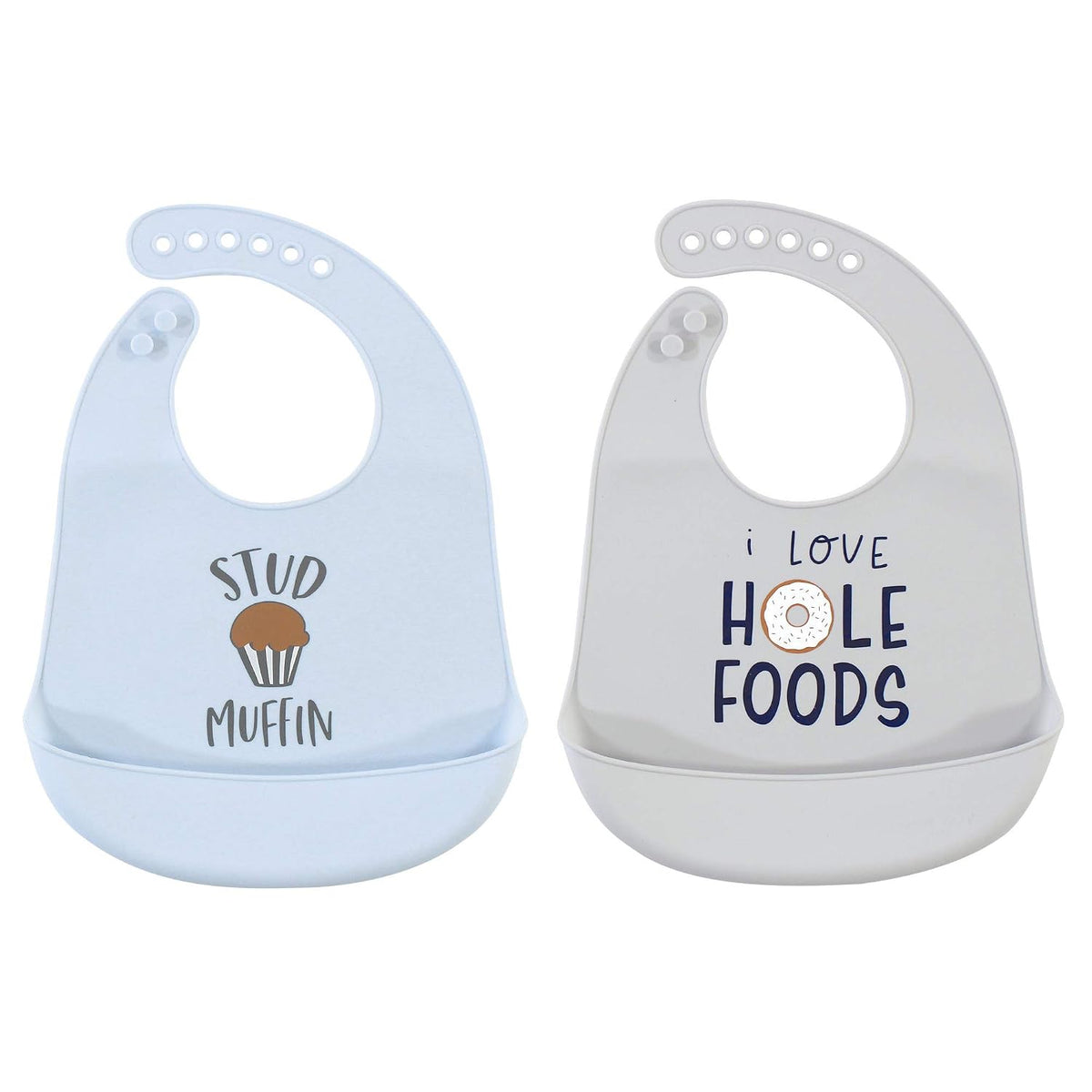 Unisex Baby Silicone Bibs, Sweetest Cupcake, One Size