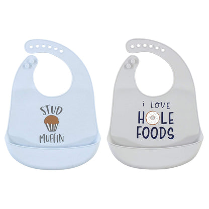 Unisex Baby Silicone Bibs, Sweetest Cupcake, One Size