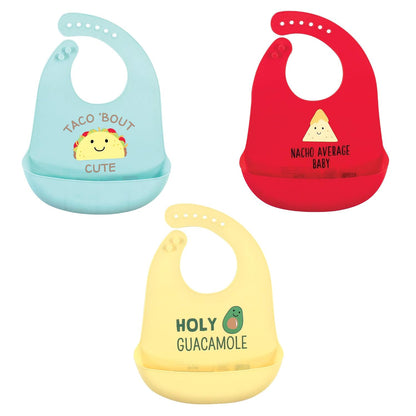 Unisex Baby Silicone Bibs, Sweetest Cupcake, One Size