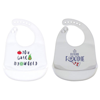 Unisex Baby Silicone Bibs, Sweetest Cupcake, One Size