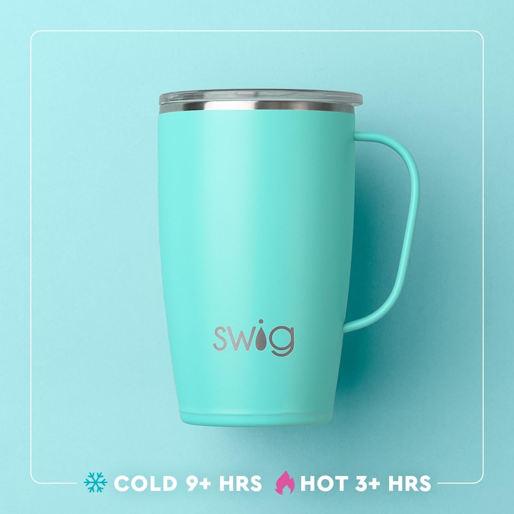 22oz Travel Mug, Insulated Tumbler with Handle and Lid, Cup Holder Friendly, Dishwasher Safe, Stainless Steel, Travel Coffee Cup, Insulated Mug with Lid (Ultra Violet)