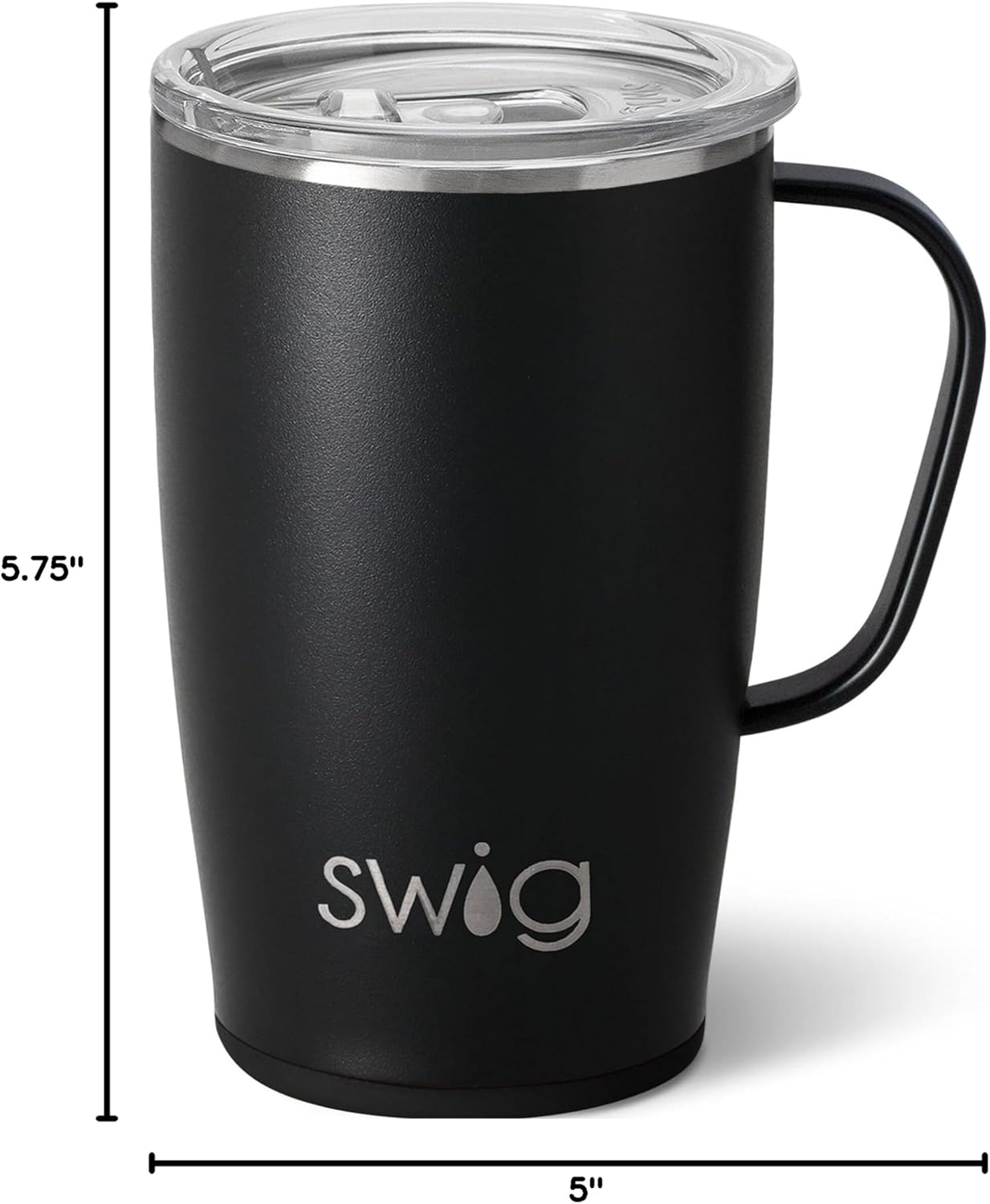 22oz Travel Mug, Insulated Tumbler with Handle and Lid, Cup Holder Friendly, Dishwasher Safe, Stainless Steel, Travel Coffee Cup, Insulated Mug with Lid (Ultra Violet)