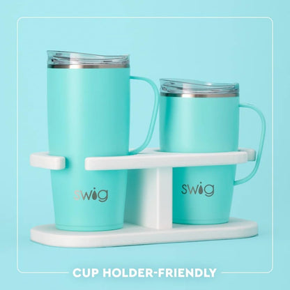 22oz Travel Mug, Insulated Tumbler with Handle and Lid, Cup Holder Friendly, Dishwasher Safe, Stainless Steel, Travel Coffee Cup, Insulated Mug with Lid (Ultra Violet)
