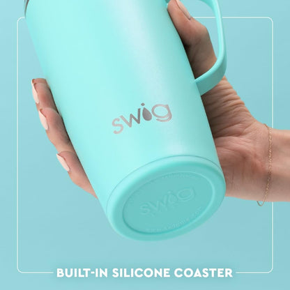 22oz Travel Mug, Insulated Tumbler with Handle and Lid, Cup Holder Friendly, Dishwasher Safe, Stainless Steel, Travel Coffee Cup, Insulated Mug with Lid (Ultra Violet)
