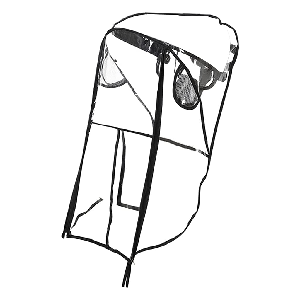 Universal Stroller Cover Waterproof Ventilated Wind Dust Weather Shield Stroller Buggy Rain Cover with Canopy Zipper Door