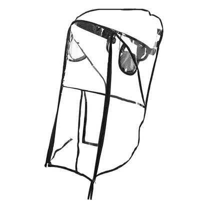 Universal Stroller Cover Waterproof Ventilated Wind Dust Weather Shield Stroller Buggy Rain Cover with Canopy Zipper Door