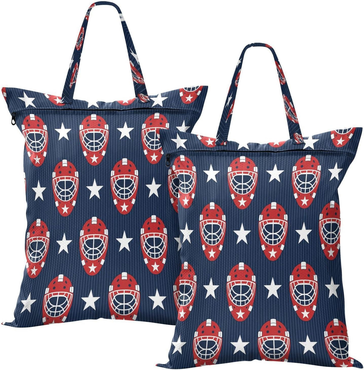 Hockey Star Sport Waterproof Travel Laundry Bag Reusable 2-pk