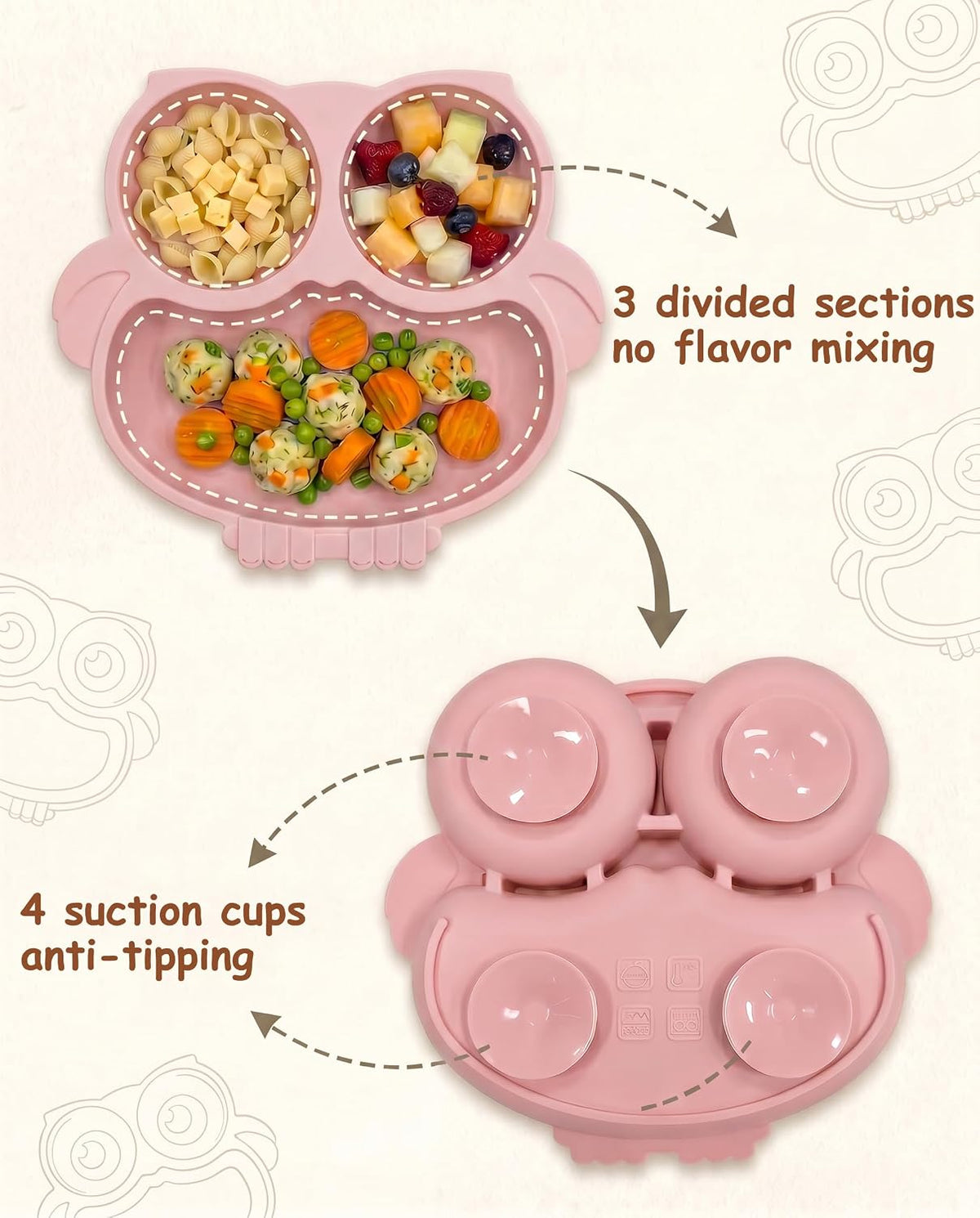 Silicone Baby Feeding Set with Spoon, Bowls, Plates with Suction, Bib, and Toddler Sippy Cups with Replaceable Snack Lids, Blue