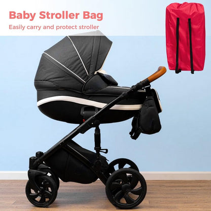 Travel Bag for Strollers, Lightweight Gate Check Bag for Airplane, Fits Single/Double Strollers with Shoulder Straps