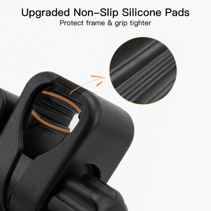 3 in 1 Foldable Stroller Cup Holder with Phone Holder, 360° Rotatable Bottle Holder, Universal Cup Holder for Baby Stroller, Tricycle - Black