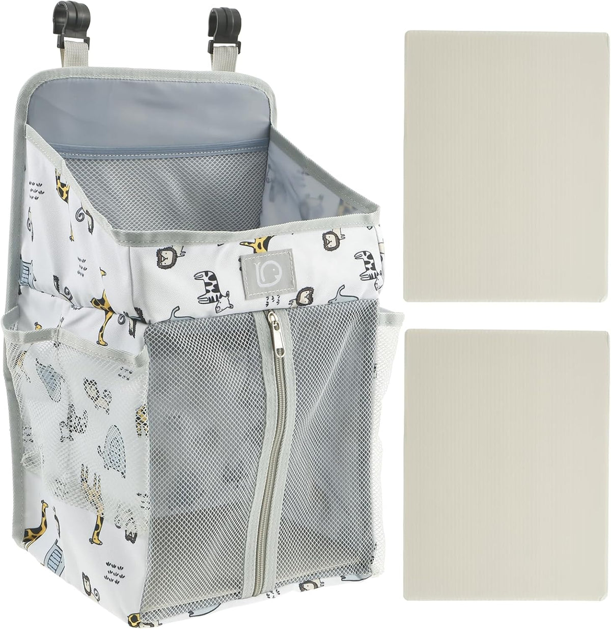 Hanging Diaper Caddy,Baby Diaper Organizer for Changing Table,Baby Crib Hanging Classified Storage Bag Organizer for Changing Table,Crib,Playard or Wall & Nursery Organization, Crib Accessories (# A)