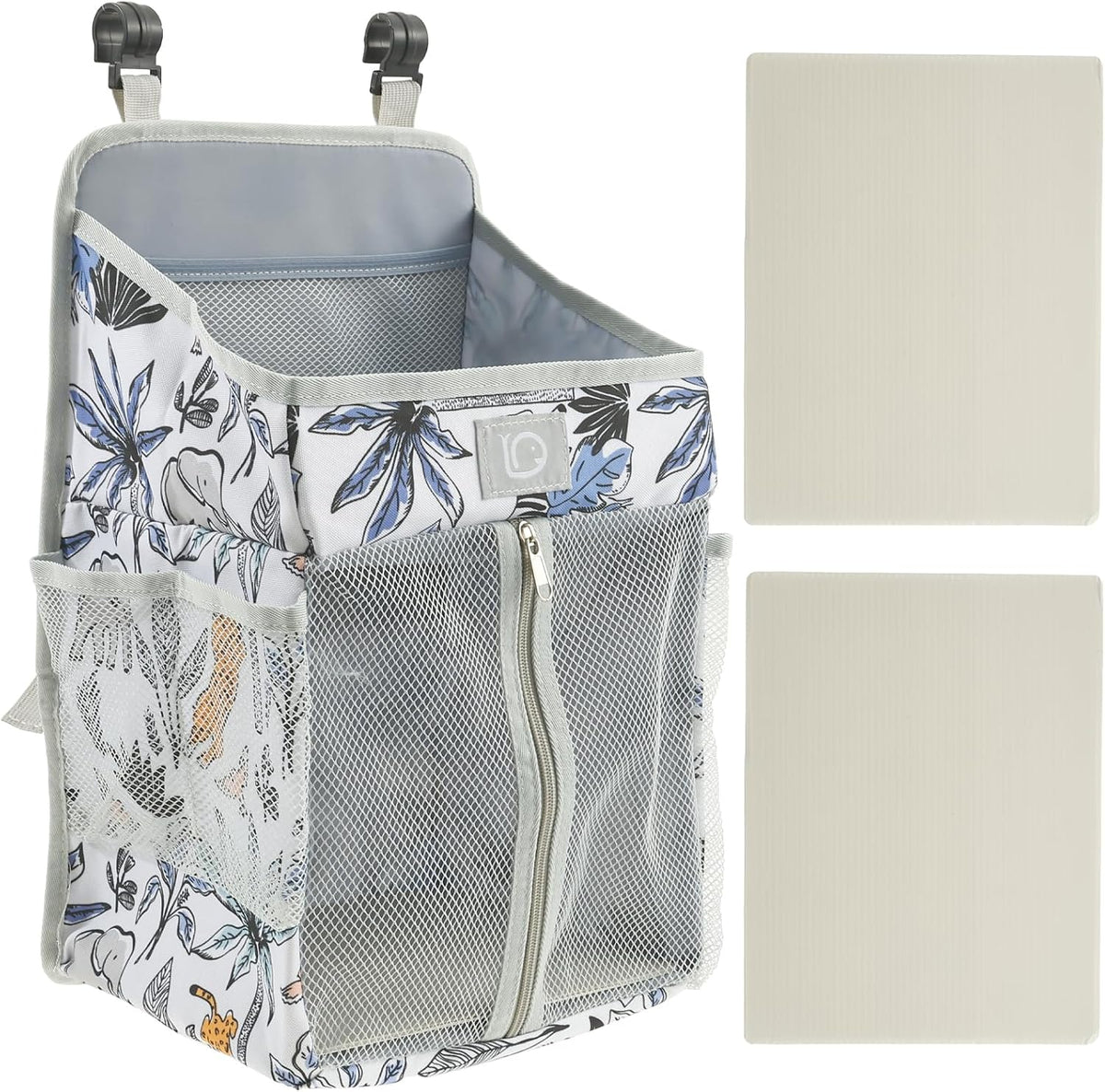 Hanging Diaper Caddy,Baby Diaper Organizer for Changing Table,Baby Crib Hanging Classified Storage Bag Organizer for Changing Table,Crib,Playard or Wall & Nursery Organization, Crib Accessories (# A)