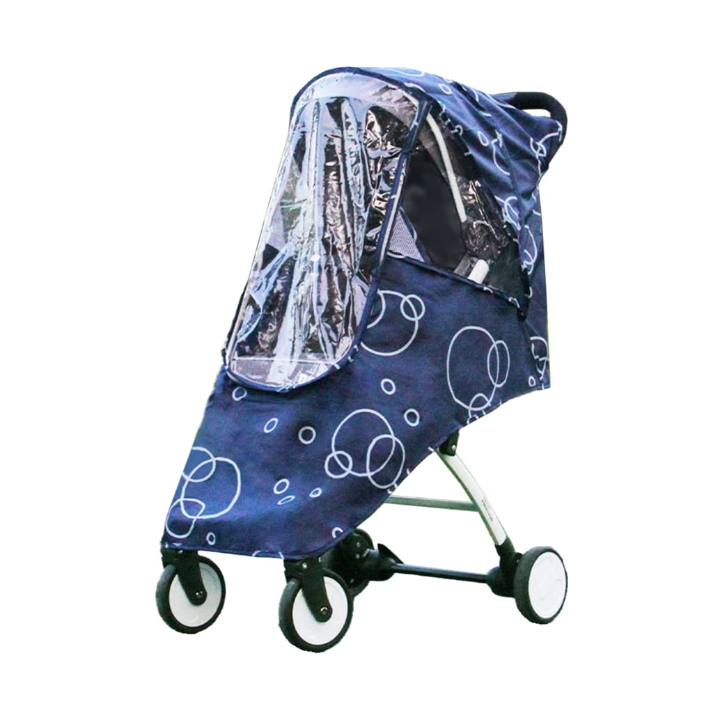 1Pc Portable Universal Waterproof Rain Cover Weatherproof Shield Wind Canopy Baby Pushchair Mesh Ventilation Universal Trend Travel Umbrella Rain Cover