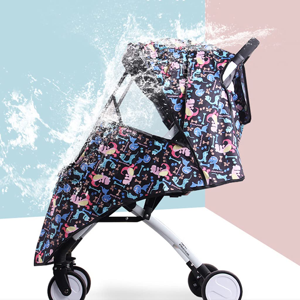 1Pc Portable Universal Waterproof Rain Cover Weatherproof Shield Wind Canopy Baby Pushchair Mesh Ventilation Universal Trend Travel Umbrella Rain Cover