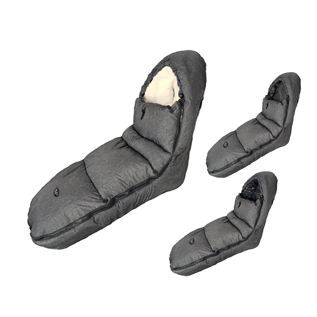Stroller Footmuff, Stroller Blanket with Hoodie for Toddler Winter Stroller Cover, Stroller Bunting Bag with Fleece Lined Front Height Adjustable & Removable Baby Bunting Bag for 6M-4T