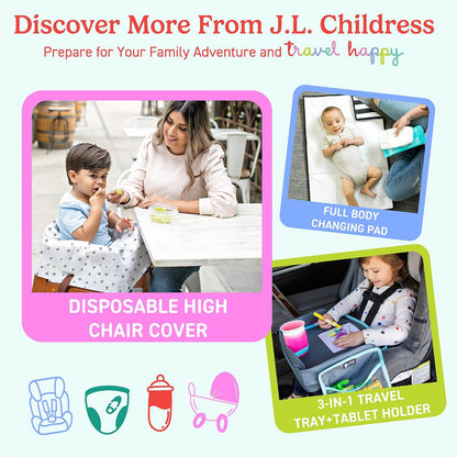 J.L. Childress Padded Backpack Car Seat Travel Bag - Deluxe, Black