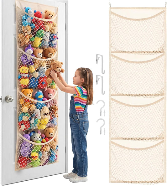 Cotton Over The Door Stuffed Animal Storage