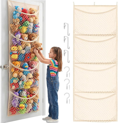 Cotton Over The Door Stuffed Animal Storage