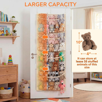 Cotton Over The Door Stuffed Animal Storage