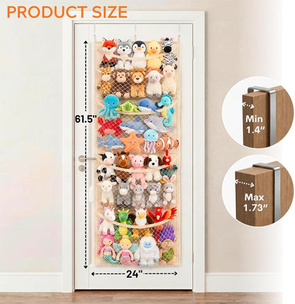 Cotton Over The Door Stuffed Animal Storage