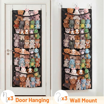 Cotton Over The Door Stuffed Animal Storage