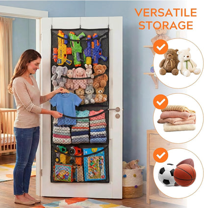 Cotton Over The Door Stuffed Animal Storage